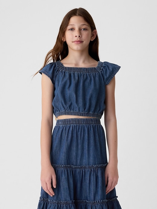 Kids Flutter Denim Top Kids Flutter Denim Top