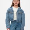 Kids Fringe Western Denim Jacket