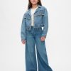 Kids Fringe Western Denim Jacket