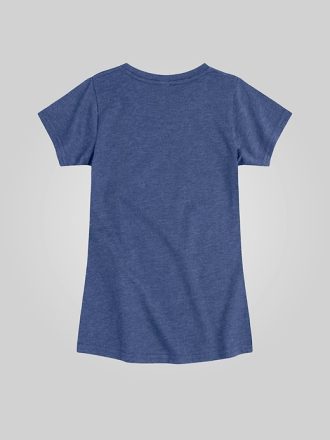 Kids Frozen Elsa Snowflake Fitted Short Sleeve Graphic Tee