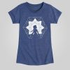 Kids Frozen Elsa Snowflake Fitted Short Sleeve Graphic Tee