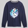 Kids Frozen Olaf and Snowflakes Long Sleeve Graphic Tee