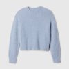 Kids Fuzzy Metallic Crewneck Sweater