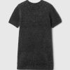 Kids Fuzzy Metallic Sweater Dress
