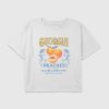 Kids Georgia Peaches Graphic Boxy Crop Tee