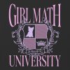 Kids Girl Math University Graphic Boxy Crop Tee