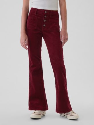 Kids High Rise Corduroy ’70s Flare Pants