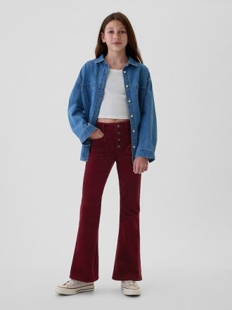 Kids High Rise Corduroy ’70s Flare Pants
