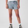 Kids High Rise Denim Shorts