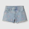Kids High Rise Denim Shorts