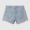 Kids High Rise Denim Shorts