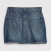 Kids High Rise Denim Skirt