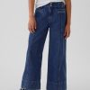 Kids High Rise Stride Wide-Leg Ankle Jeans