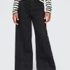 Kids High Rise Stride Wide-Leg Ankle Jeans