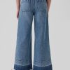 Kids High Rise Stride Wide-Leg Ankle Jeans