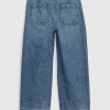 Kids High Rise Stride Wide-Leg Ankle Jeans