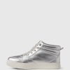 Kids High-Top Metallic Sneakers