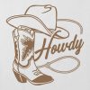 Kids Howdy Cowgirl Graphic Boxy Crop Tee