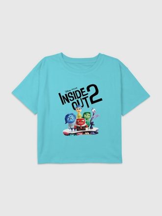 Kids Inside Out 2 Logo Graphic Boxy Crop Tee
