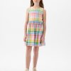 Kids Linen-Cotton Cutout Dress