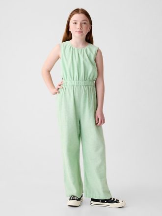 Kids Linen-Cotton Jumpsuit