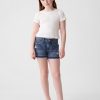 Kids Low Rise Denim Shorts