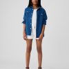 Kids Low Rise Y2K Denim Shortie Shorts