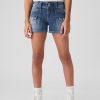 Kids Low Rise Y2K Denim Shortie Shorts