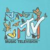 Kids MTV Butterflies Graphic Boxy Crop Tee