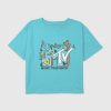 Kids MTV Butterflies Graphic Boxy Crop Tee