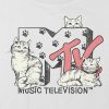 Kids MTV Cats Graphic Boxy Crop Tee