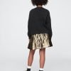 Kids Metallic Pleated Skirt