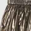 Kids Metallic Pleated Skirt