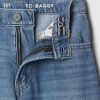 Kids Mid Rise Baggy Jeans