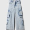 Kids Mid Rise Double Cargo Baggy Jeans