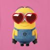 Kids Minions Heart Sunglasses Boxy Crop Tee