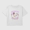 Kids Minnie Mouse Cowgirl Floral Graphic Boxy Crop T-Shirt