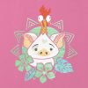 Kids Moana Pua and Hei Hei Graphic Boxy Crop Tee