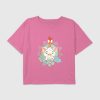 Kids Moana Pua and Hei Hei Graphic Boxy Crop Tee