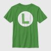 Kids Nintendo Luigi Icon Graphic Tee