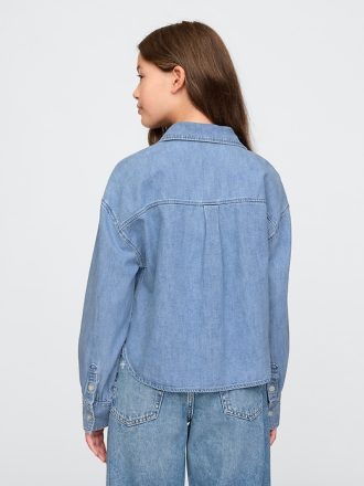 Kids Oversized Denim Shirt