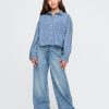 Kids Oversized Denim Shirt
