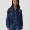 Kids Oversized Denim Western Shirt
