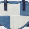Kids Patchwork Denim Heart Bag