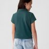 Kids Pique Cropped Polo Shirt