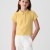Kids Pique Cropped Polo Shirt Kids Pique Cropped Polo Shirt