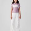 Kids Pique Cropped Polo Shirt