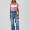 Kids Pique Cropped Polo Shirt