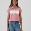 Kids Pique Cropped Polo Shirt