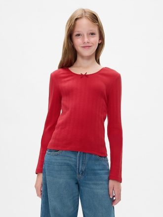 Kids Pointelle T-Shirt